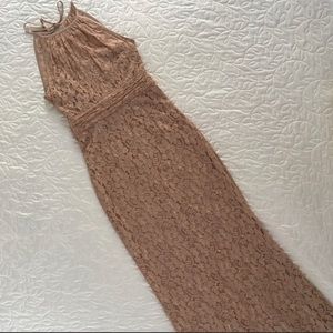 Andrianna Papell nude lace dress